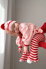 POSS & SOSS STRIPE FLARES - BERRY