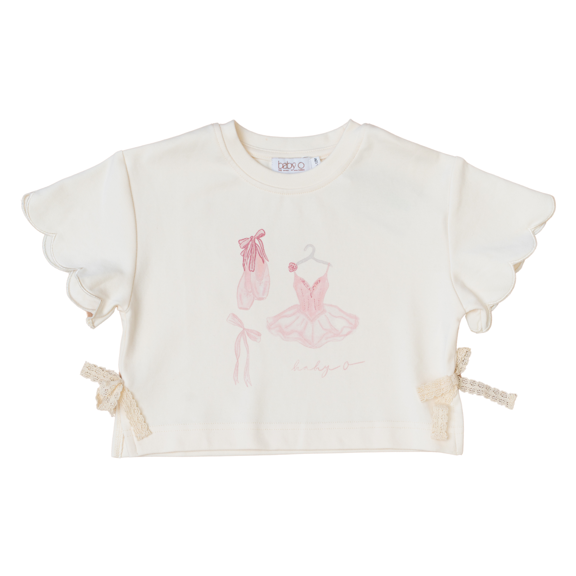 BABY O THE LABEL AURORA LACE T-SHIRT
