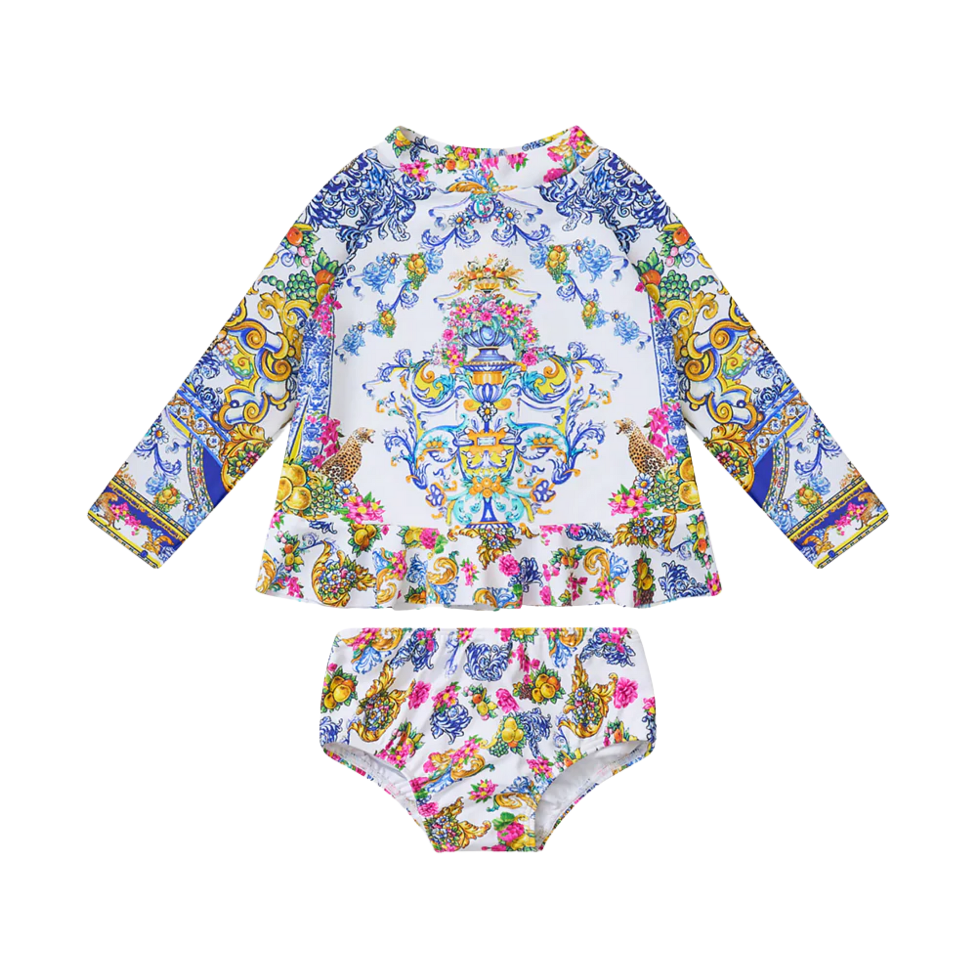 CAMILLA BABIES FRILL HEM RASHIE WITH BIKINI BOTTOM SET - ESPANA NIRVANA ESPANIRV