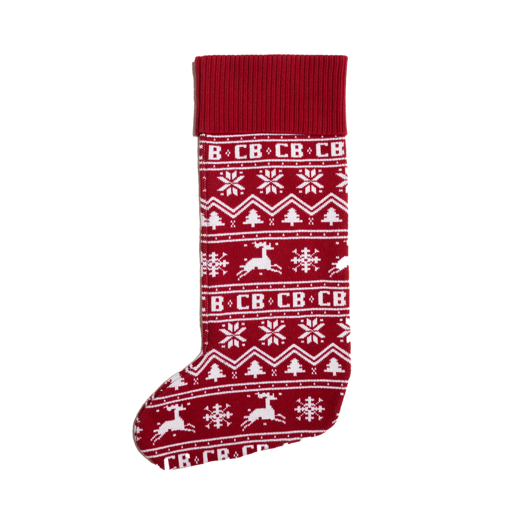 CINNAMON BABY CHRISTMAS STOCKING - RED