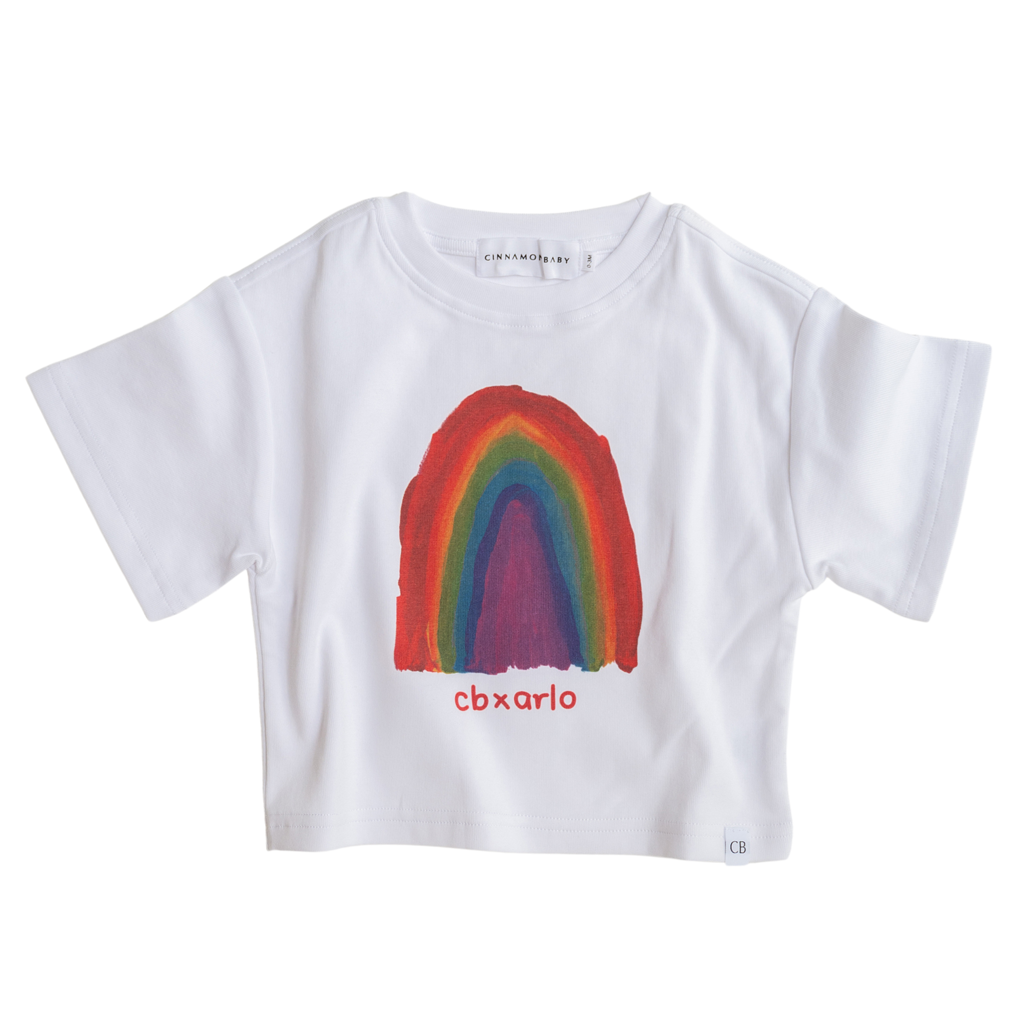 CINNAMON BABY X ARLO RAINBOW OVERSIZED TEE