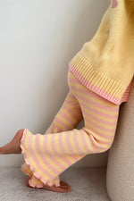 POSS & SOSS STRIPE FLARES - PINK LEMONADE