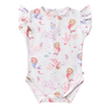 SNUGGLE HUNNY MERMAID SHORT SLEEVE BODYSUIT WITH FRILL