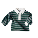 CINNAMON BABY CAMPUS RUGBY - EMERALD STRIPE
