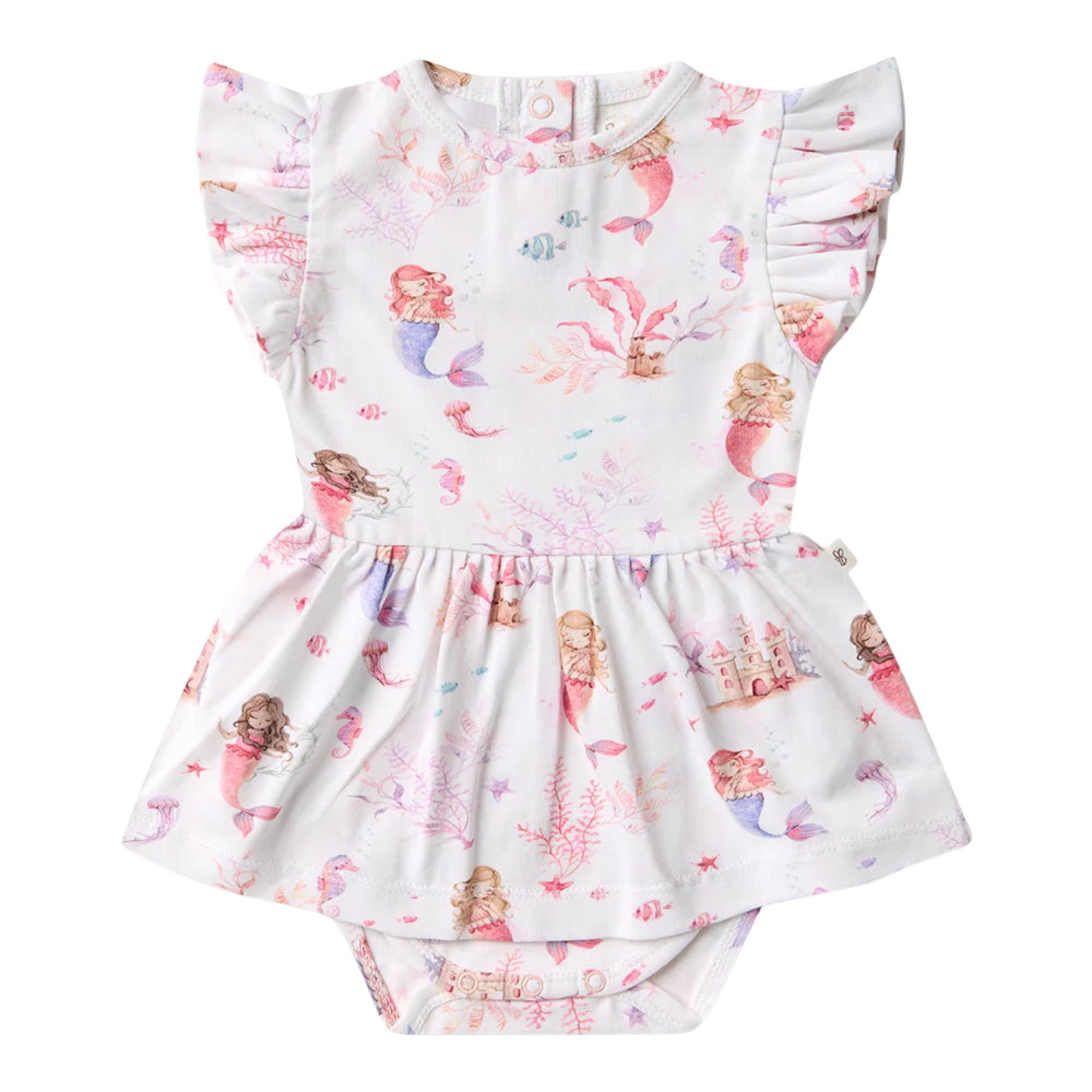 SNUGGLE HUNNY MERMAID SHORT SLEEVE DRESS