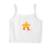 CINNAMON BABY X ARLO STAR SINGLET - WHITE