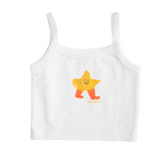 CINNAMON BABY X ARLO STAR SINGLET - WHITE