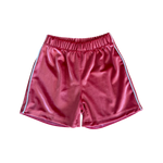DEAR DARCY VELOUR SHORTS - RED