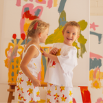 CINNAMON BABY X ARLO STAR SINGLET - WHITE