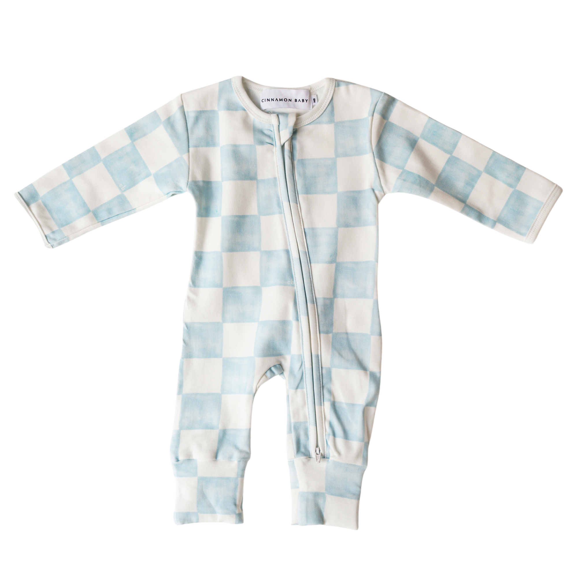 CINNAMON BABY GARDEN CHECK GROWSUIT