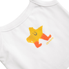 CINNAMON BABY X ARLO STAR SINGLET - WHITE
