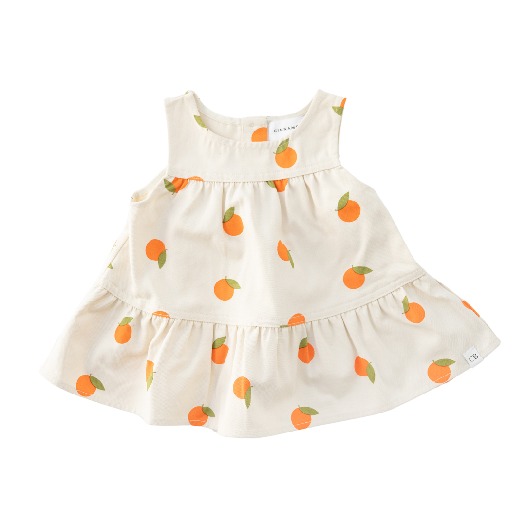 CINNAMON BABY MARMALADE TWILL DRESS