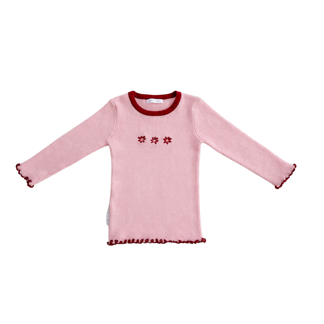 ZIGGY LOU RIBBED TOP - LOLA