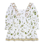 CAMILLA KIDS LONG PUFF SLEEVE FRILL MINI DRESS 4-10 - DAISY CHAINS