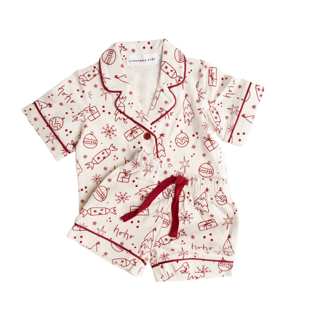 CINNAMON BABY JOLLY PYJAMAS - CREAM
