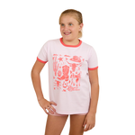 RINGERS BOOT SCOOTIN KIDS RINGER T-SHIRT - BARELY PINK