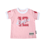 RINGERS WESTERN SINCE 2012 BABIES BAMBINO FOOTBALL JERSEY - PINK / WHITE