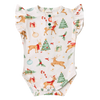 SNUGGLE HUNNY PRANCER & FRIENDS SHORT SLEEVE BODYSUIT WITH FRILL