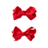 SNUGGLE HUNNY RED PIGGY TAIL HAIR CLIPS - PAIR