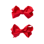 SNUGGLE HUNNY RED PIGGY TAIL HAIR CLIPS - PAIR