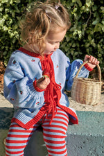 POSS & SOSS TIE UP CARDIGAN - CHERRY BOMB