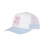 RINGERS WESTERN STARDUST KIDS FOAM TRUCKER CAP - WHITE / LIGHT BLUE