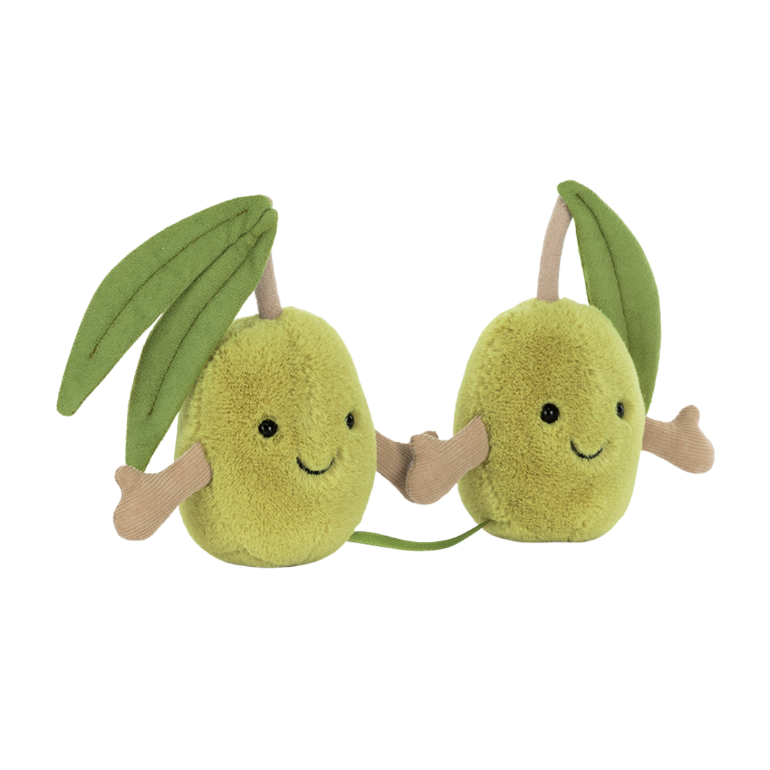 JELLYCAT AMUSEABLES PAIR OF OLIVES
