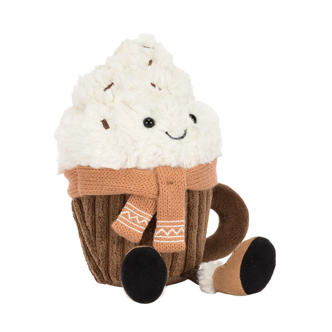 JELLYCAT AMUSEABLES SCARFFLES HOT CHOCOLATE