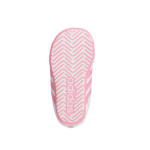 ADIDAS INFANT GRAND COURT CRIB WHITE / PINK STRIPE