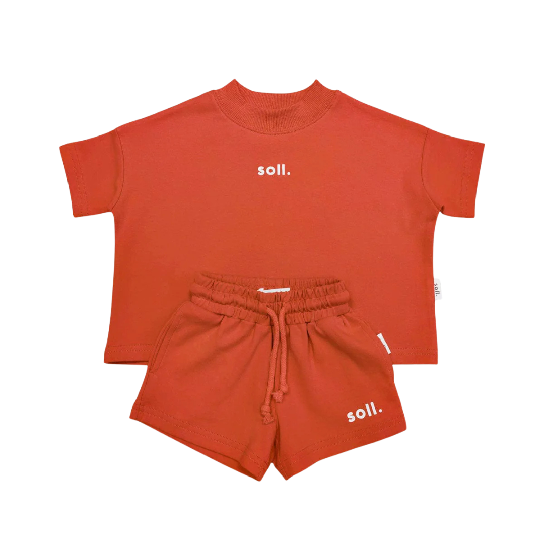 SOLL STRETCH COTTON SET - CORAL
