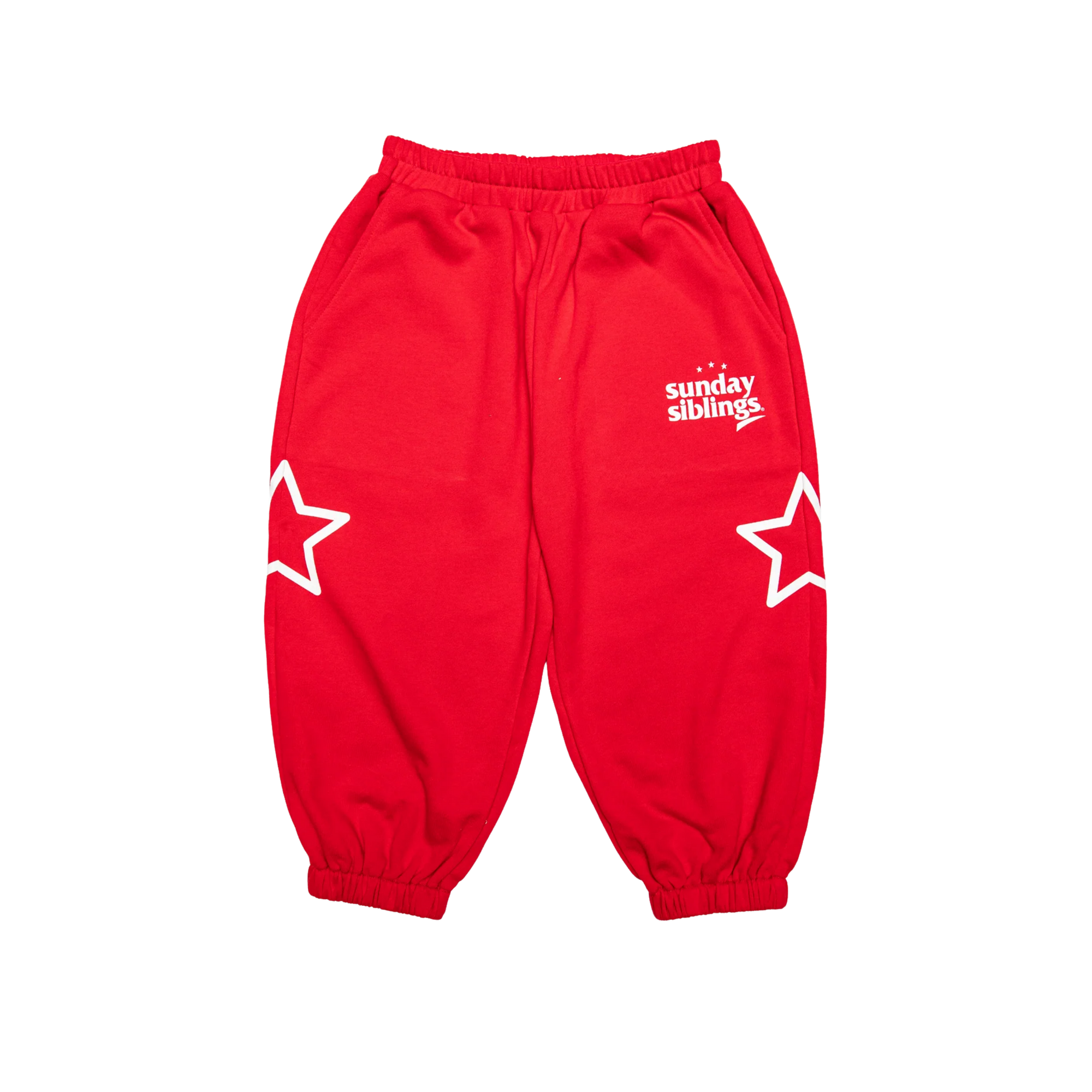 SUNDAY SIBLINGS SIBLINGS SET TRACKPANTS - RED