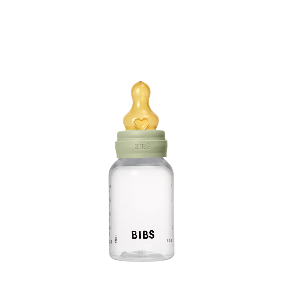 BIBS BABY BOTTLE BPA FREE PLASTIC LATEX - SAGE