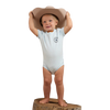 RINGERS WESTERN BABIES SHORT SLEEVE ROMPER - SKY BLUE