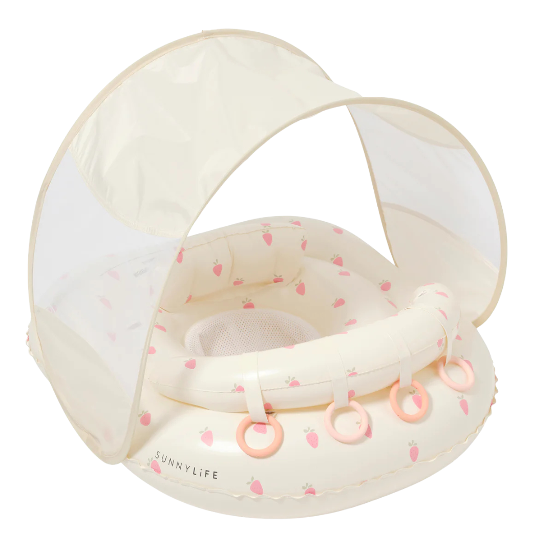 SUNNYLIFE INTERACTIVE BABY FLOAT STRAWBERRY SUNSHINE PINK