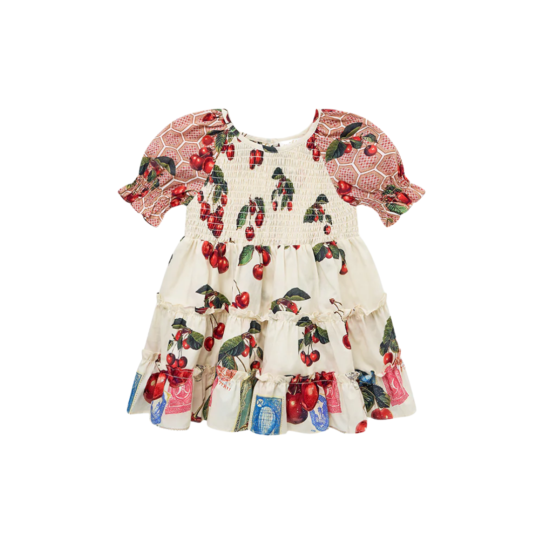 CAMILLA TIERED DRESS WITH PUFF SLEEVE - NOTES FROM THE ROAD