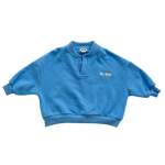 BY GEE COTTON BOXY SWEATSHIRT - BLUEBIRD