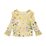 CAMILLA BABIES LONG SLEEVE RIB HENLEY WITH FRILL DETAIL - DAISY CHAINS