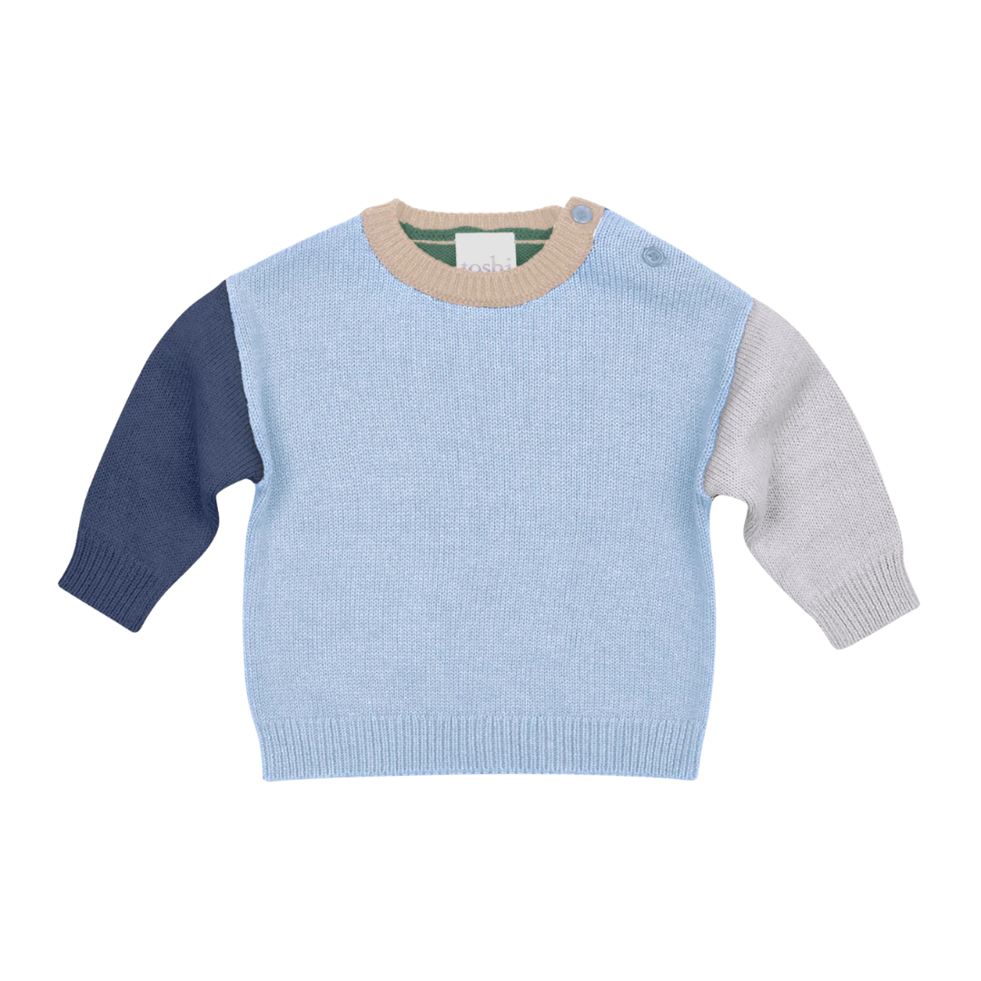 TOSHI ORGANIC PULLOVER BOBBY - BLUEBELL