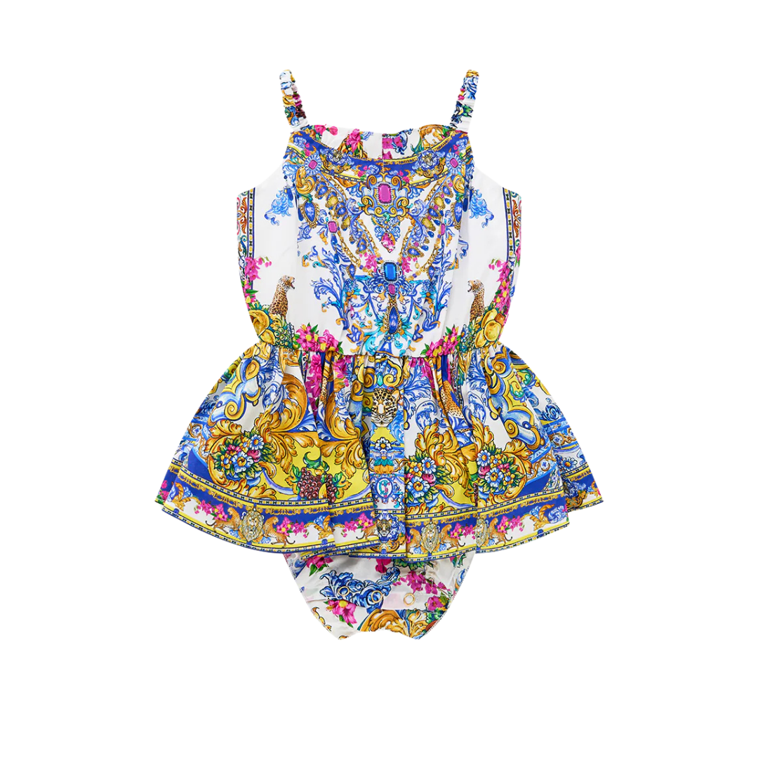 CAMILLA BABIES JUMP DRESS WITH FRILL NECK - ESPANA NIRVANA ESPANIRV