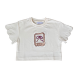 BABY O THE LABEL POSTMARK BOW T-SHIRT