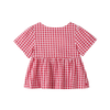 CUBBY POPPY TOP - RUBY CHECK