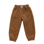 BY GEE COTTON WIDE LEG SWEATPANT - CHOCOLATE
