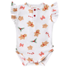 SNUGGLE HUNNY GINGERBREAD SHORT SLEEVE BODYSUIT WITH FRILL