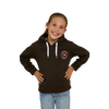 RINGERS WESTERN SIGNATURE BULL KIDS PULLOVER HOODIE - CHARCOAL & ROSEY