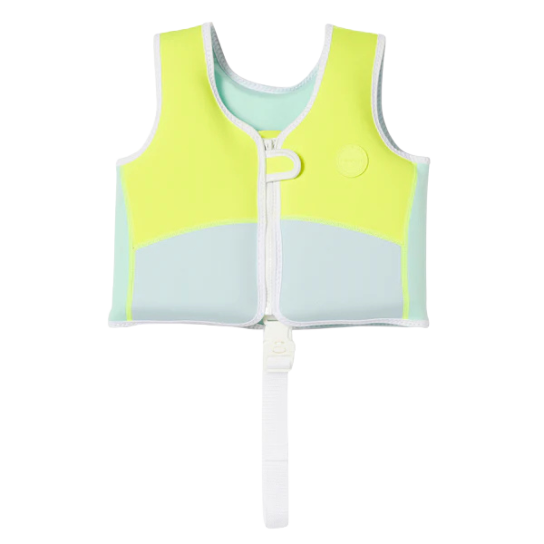 SUNNYLIFE KIDS SWIM VEST SALTY THE SHARK