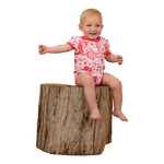 RINGERS BOOT SCOOTIN BABIES SHORT SLEEVE ROMPER - BARELY PINK
