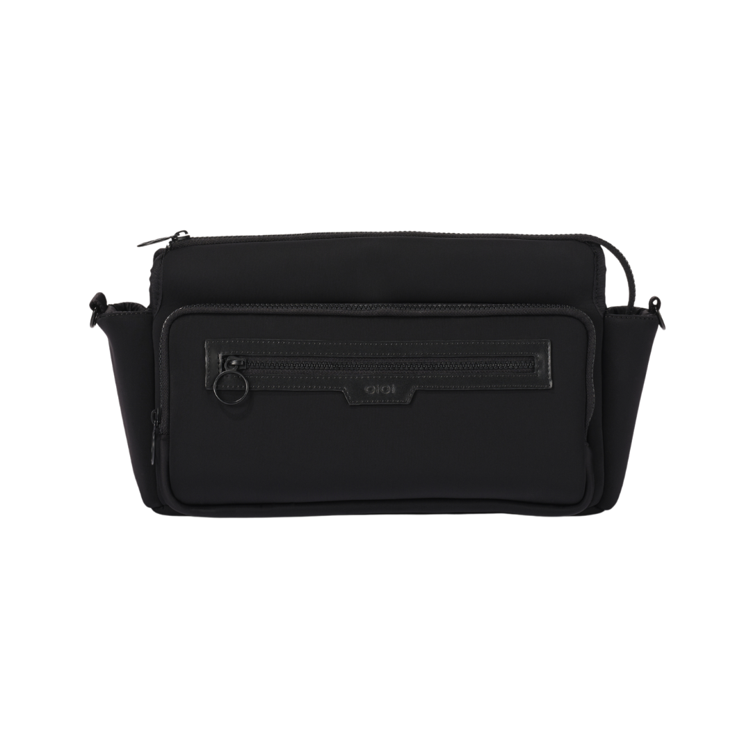 OIOI MULTITASKER PRAM CADDY - BLACK NEOPRENE