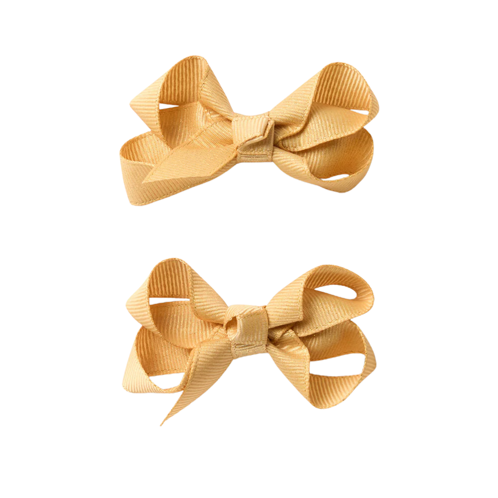 SNUGGLE HUNNY GOLD PIGGY TAIL HAIR CLIPS - PAIR