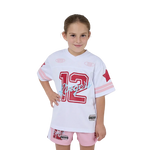 RINGERS WESTERN SINCE 2012 KIDS UNISEX FOOTBALL JERSEY - WHITE / RED