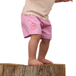 RINGERS BABY FOOTY SHORT - PASTEL PINK / CANDY